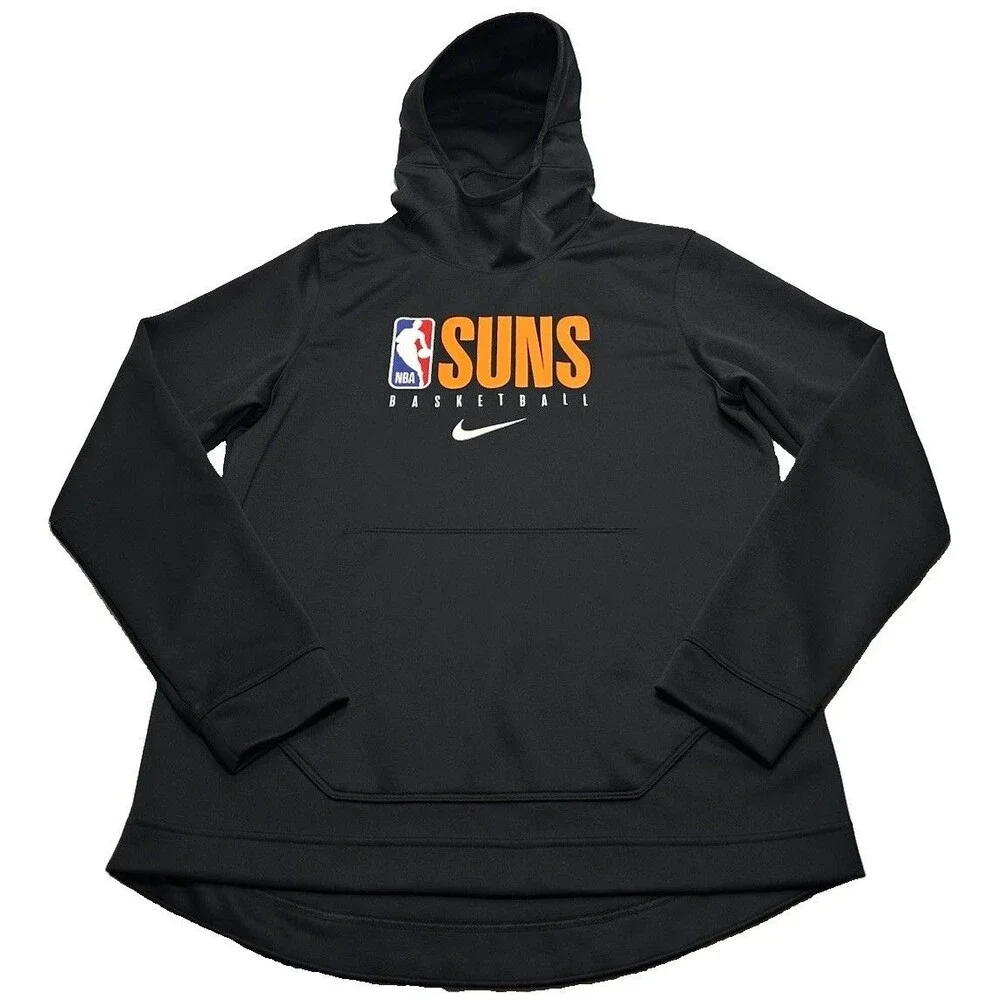Nike Dri-Fit NBA Phoenix Suns Spotlight Practice Performance Hoodie Medium Black